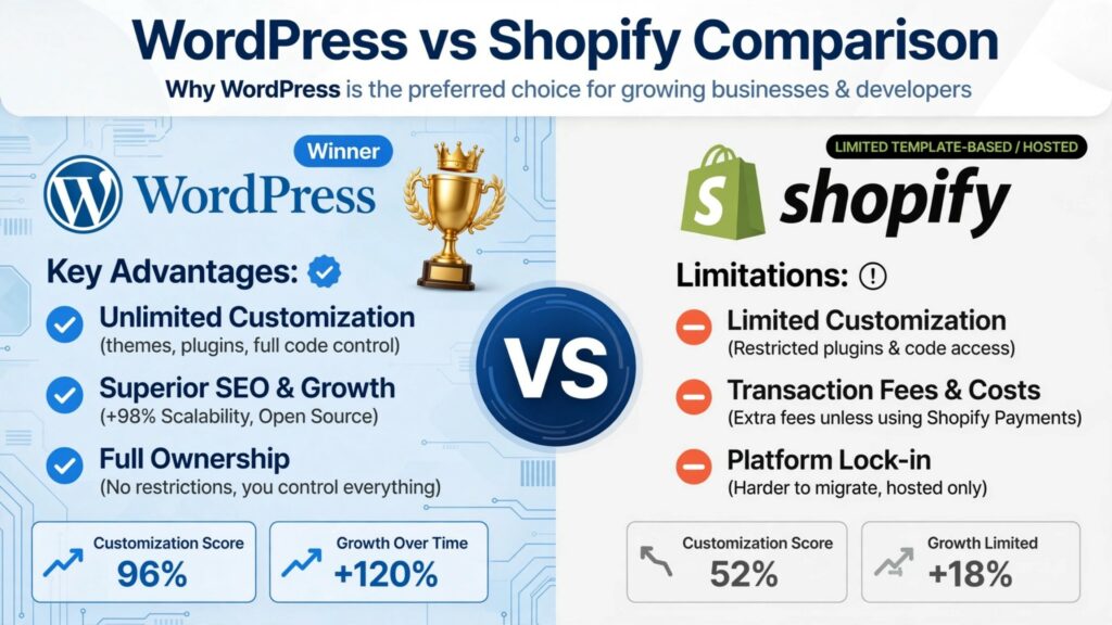WordPress vs Shopify