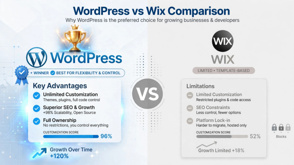 WordPress vs Wix